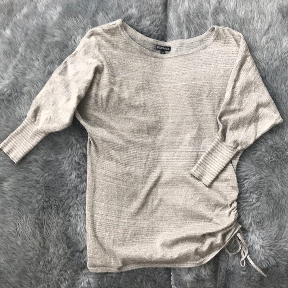 Metallic thread Express 3/4 sweater